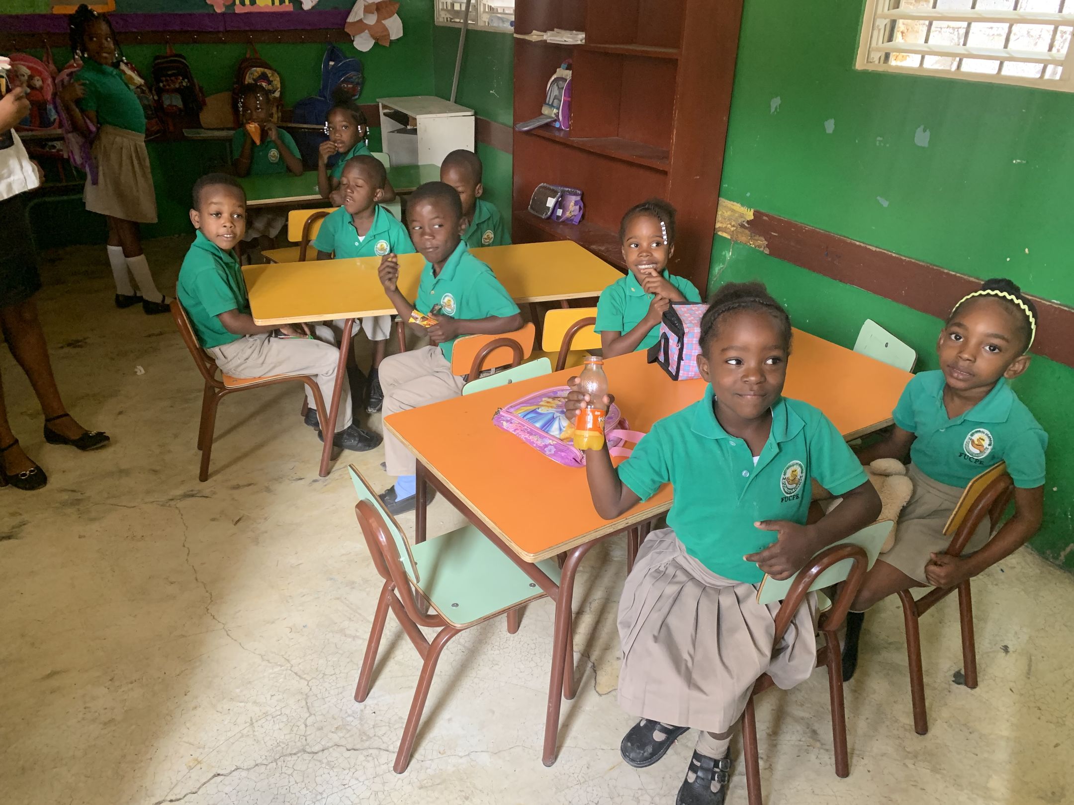 Students in FUCPE classroom in Dominican Republic