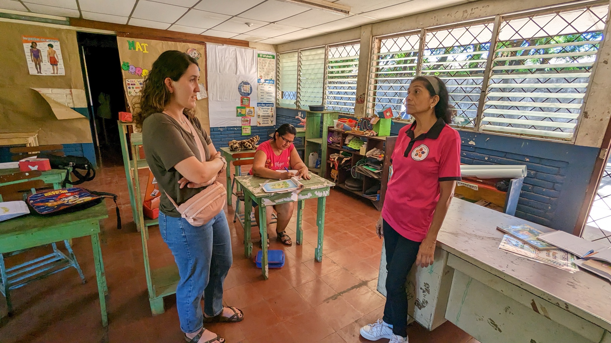 Volunteers visiting classroom